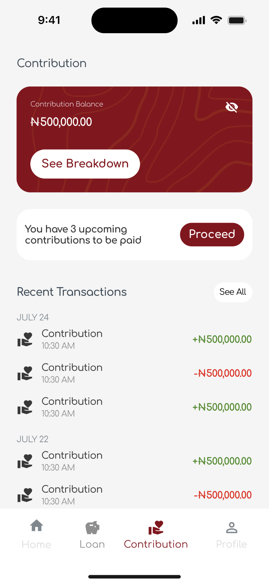 UniqueCoop Android app, contributions